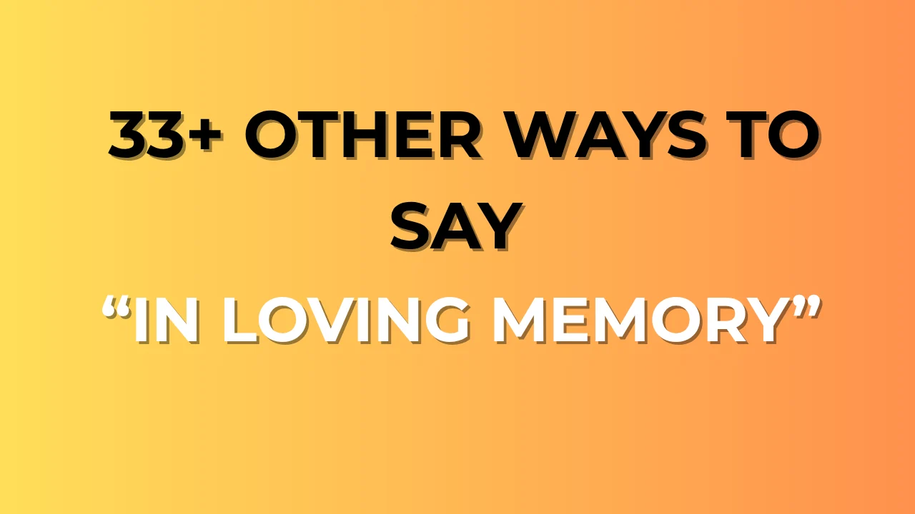 In Loving Memory