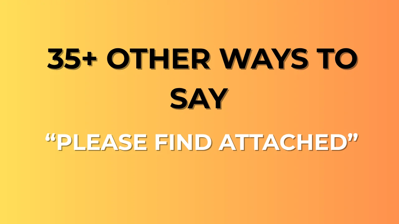 Please Find Attached