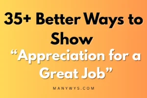 Appreciation for a Great Job