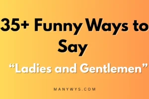 Ladies and Gentlemen