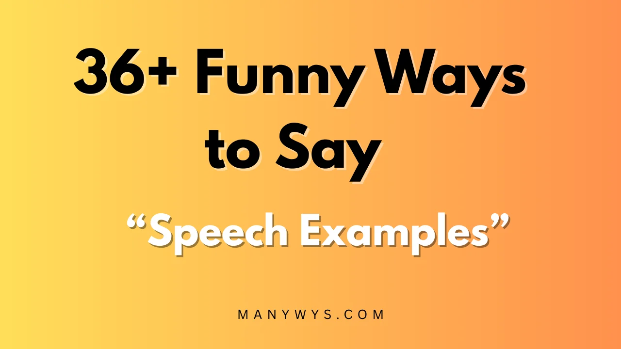 Speech Examples