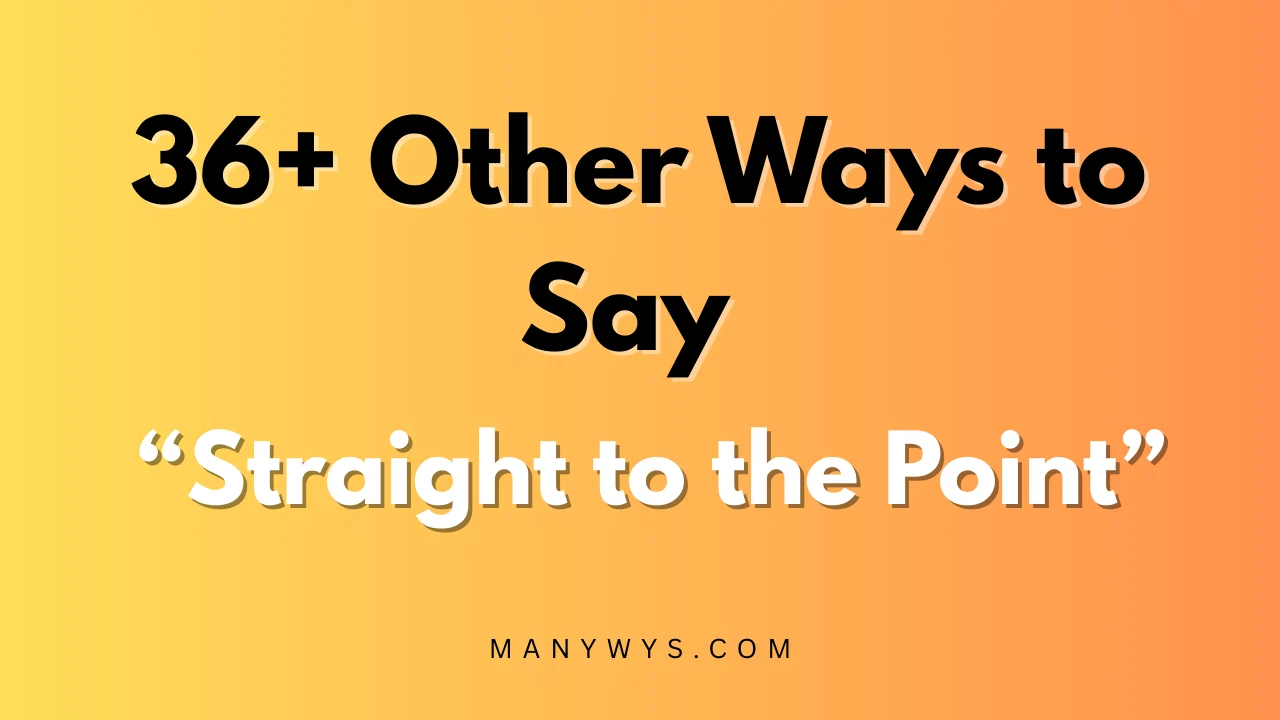 Straight to the Point