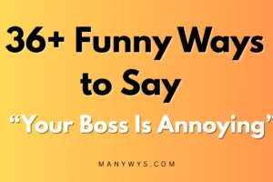 Your Boss Is Annoying