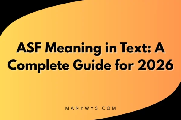 ASF Meaning in Text
