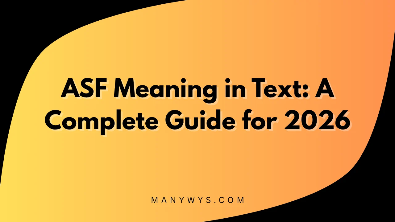 ASF Meaning in Text