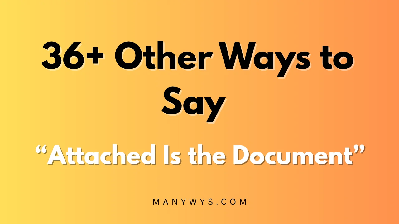 Attached Is the Document