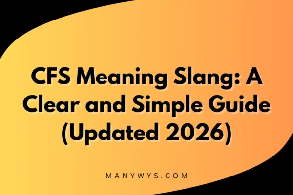 CFS Meaning Slang
