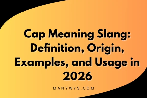 Cap Meaning Slang