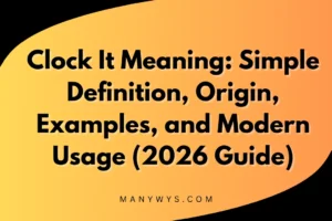 Clock It Meaning