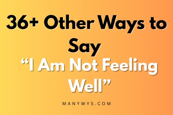 I Am Not Feeling Well