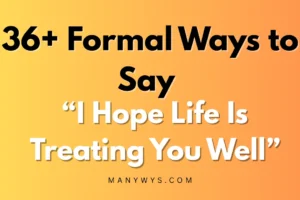 I Hope Life Is Treating You Well