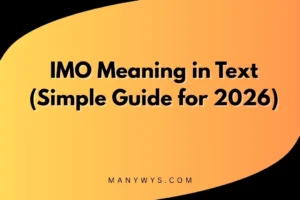 IMO Meaning in Text