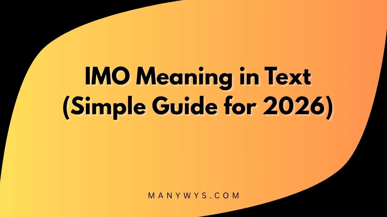 IMO Meaning in Text