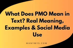 PMO Mean in Text
