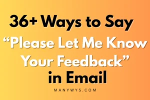 Please Let Me Know Your Feedback