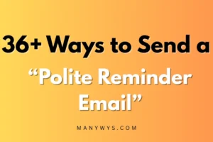Polite Reminder Email