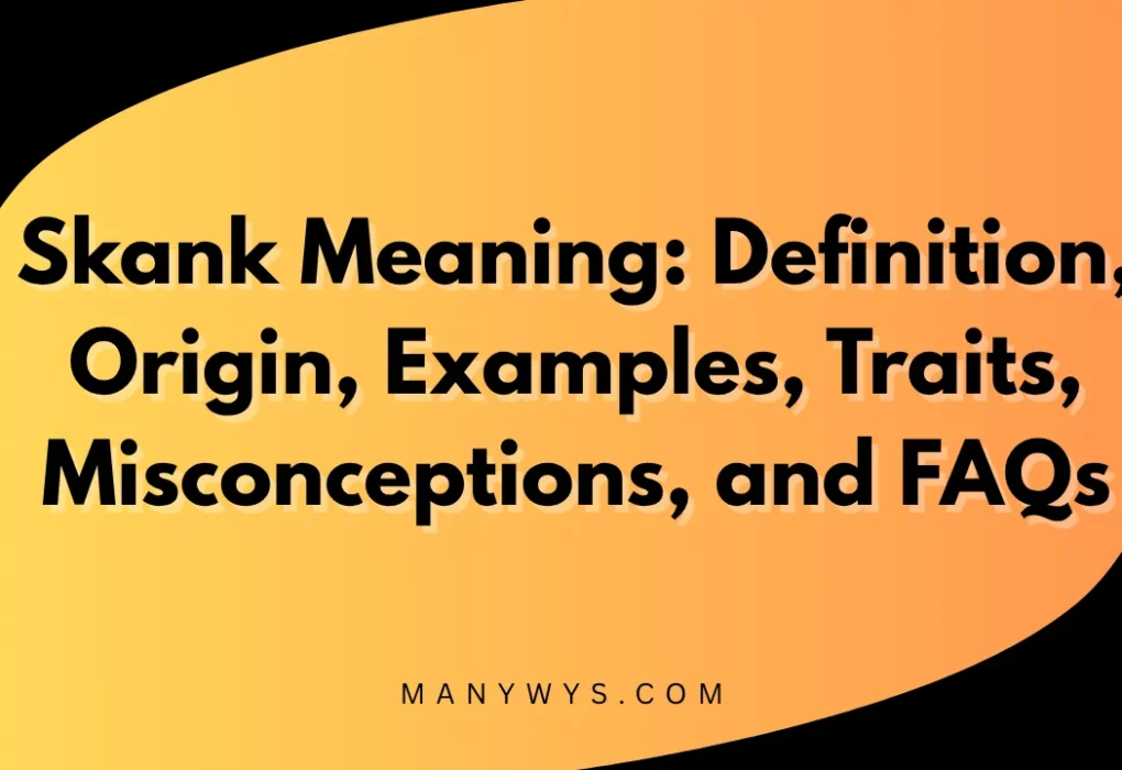 Skank Meaning