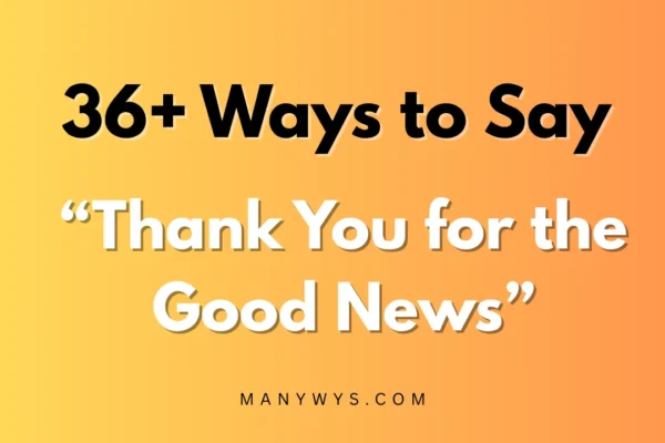 Thank You for the Good News