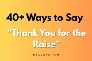 Thank You for the Raise