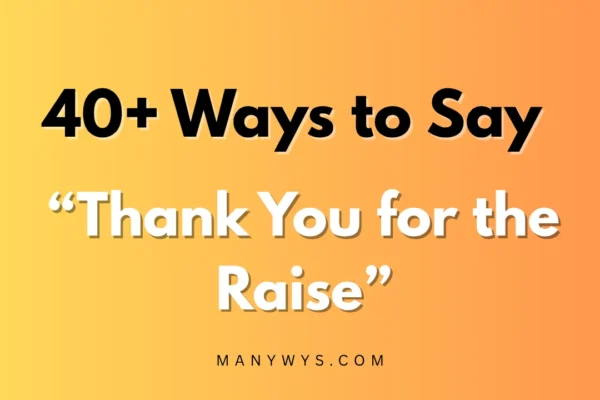 Thank You for the Raise