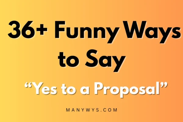 Yes to a Proposal