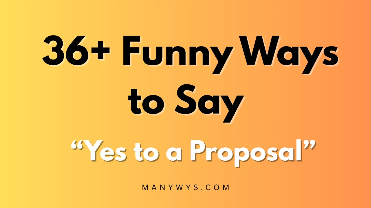Yes to a Proposal