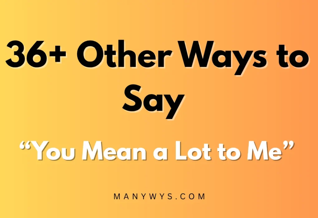 You Mean a Lot to Me