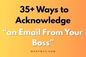 an Email From Your Boss