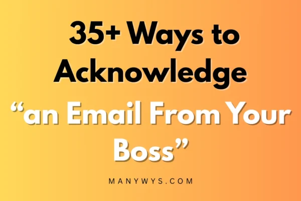 an Email From Your Boss