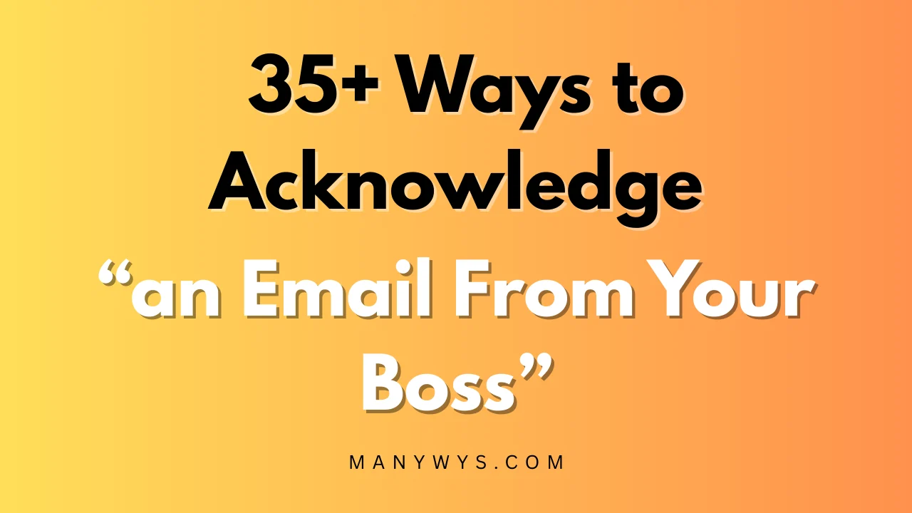 an Email From Your Boss