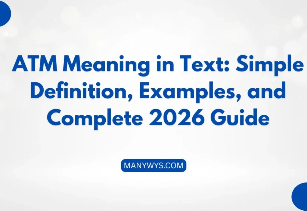 ATM Meaning in Text