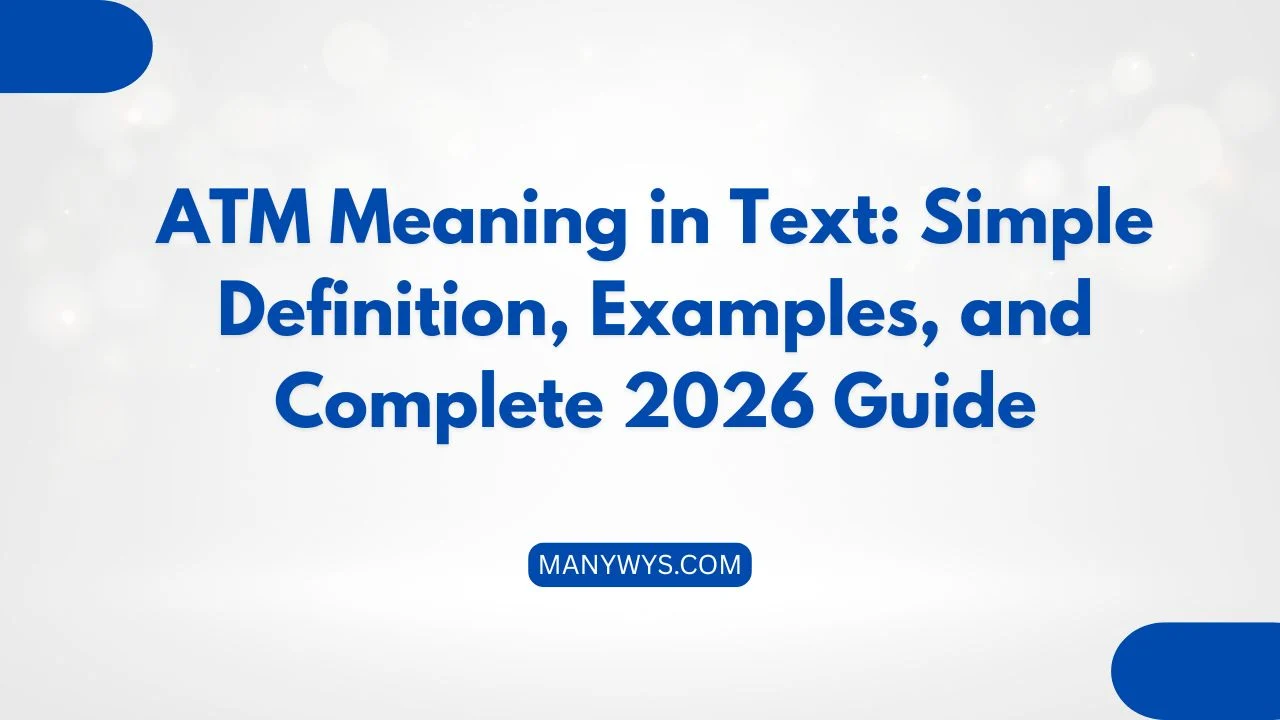 ATM Meaning in Text