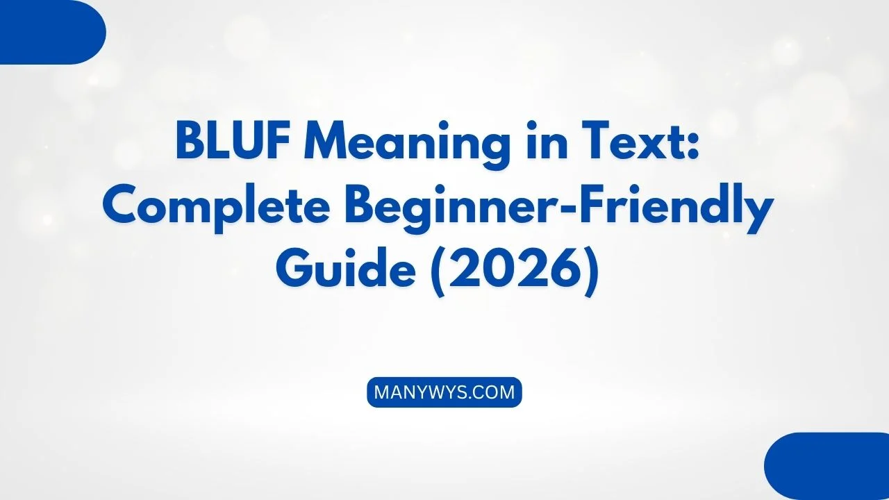 BLUF Meaning in Text