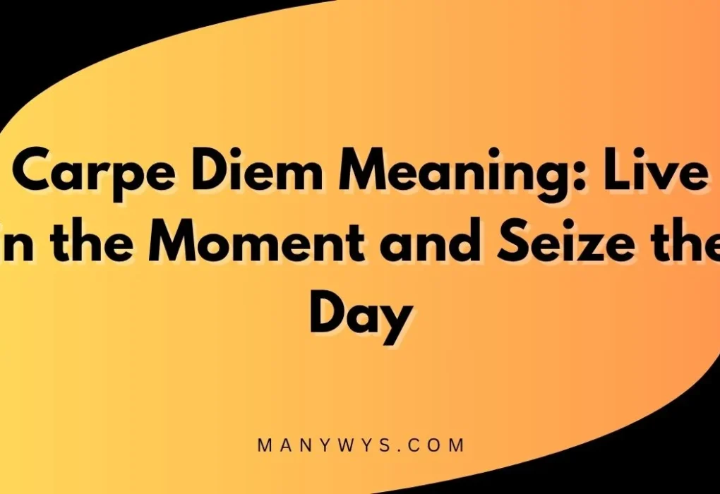 Carpe Diem Meaning