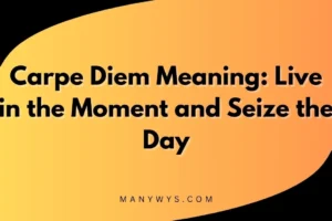 Carpe Diem Meaning