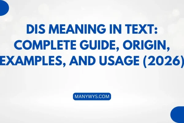 Dis Meaning in Text