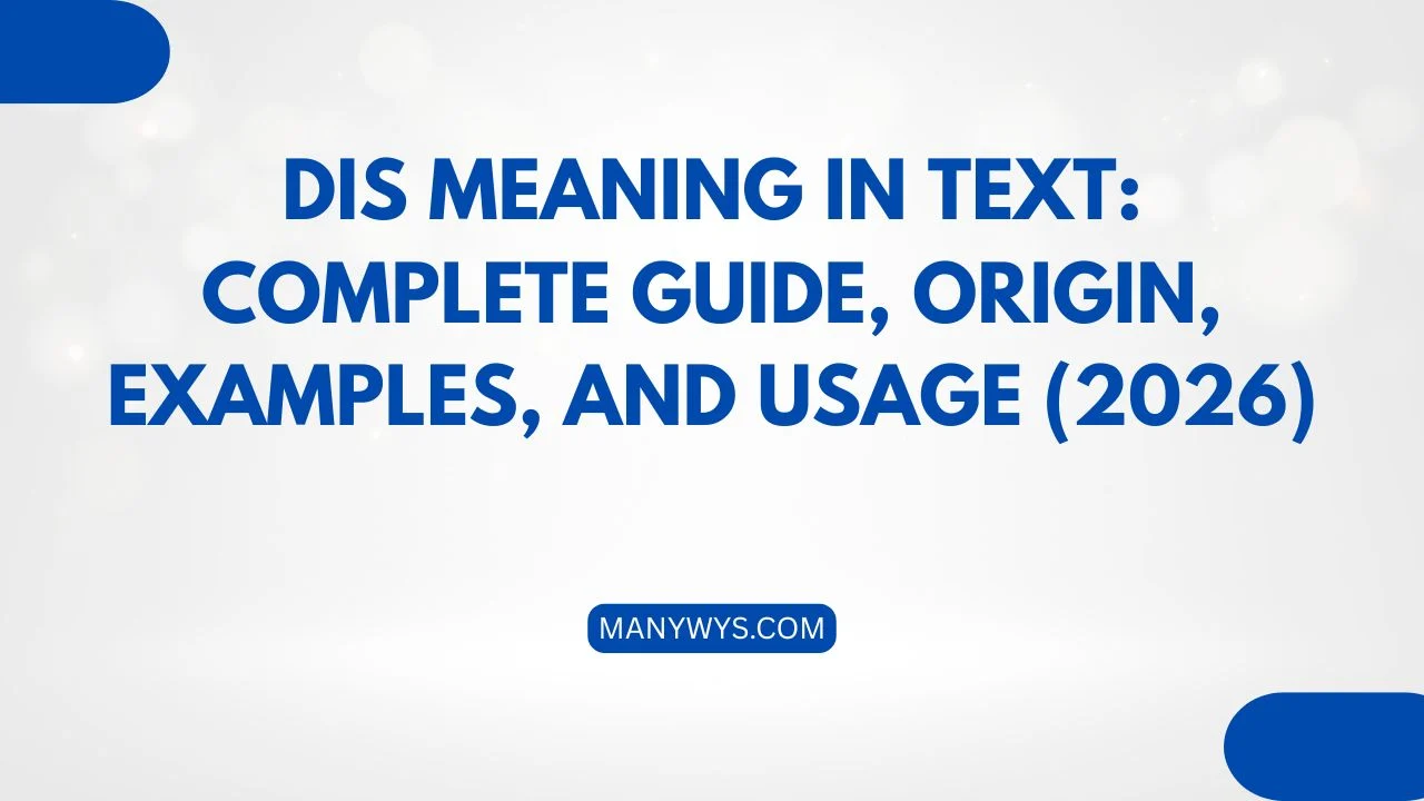 Dis Meaning in Text
