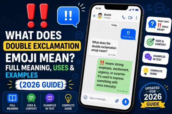 Double Exclamation Emoji Mean