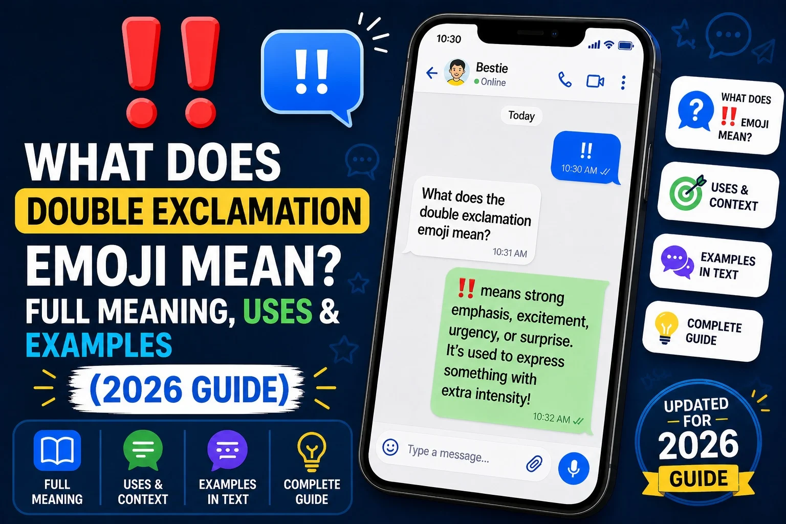 Double Exclamation Emoji Mean