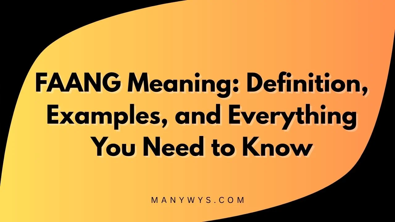 FAANG Meaning
