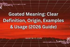 Goated Meaning