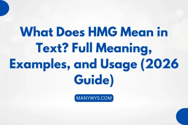 HMG Mean in Text