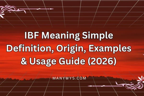 IBF Meaning Simple
