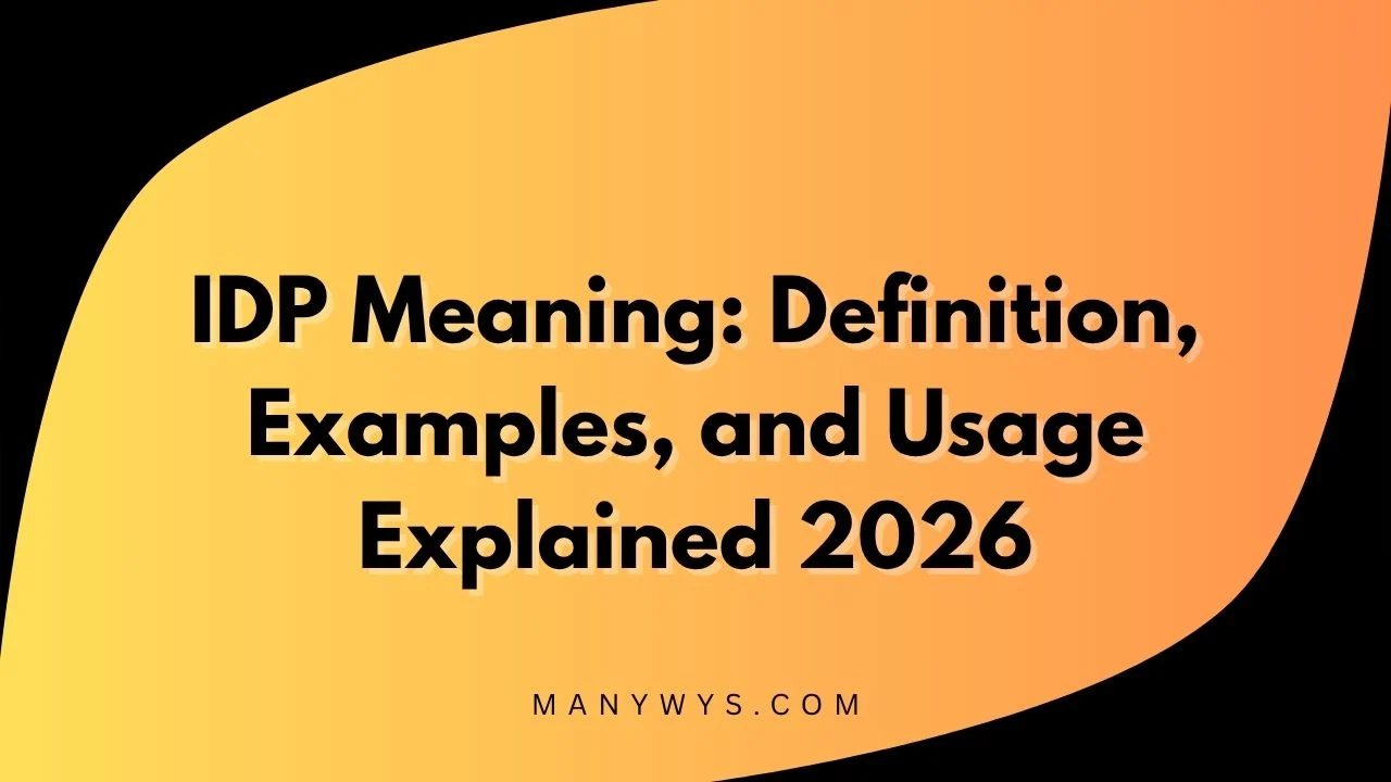 IDP Meaning
