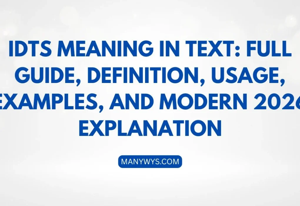 IDTS Meaning in Text