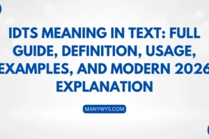 IDTS Meaning in Text