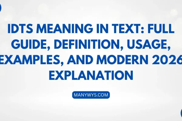 IDTS Meaning in Text