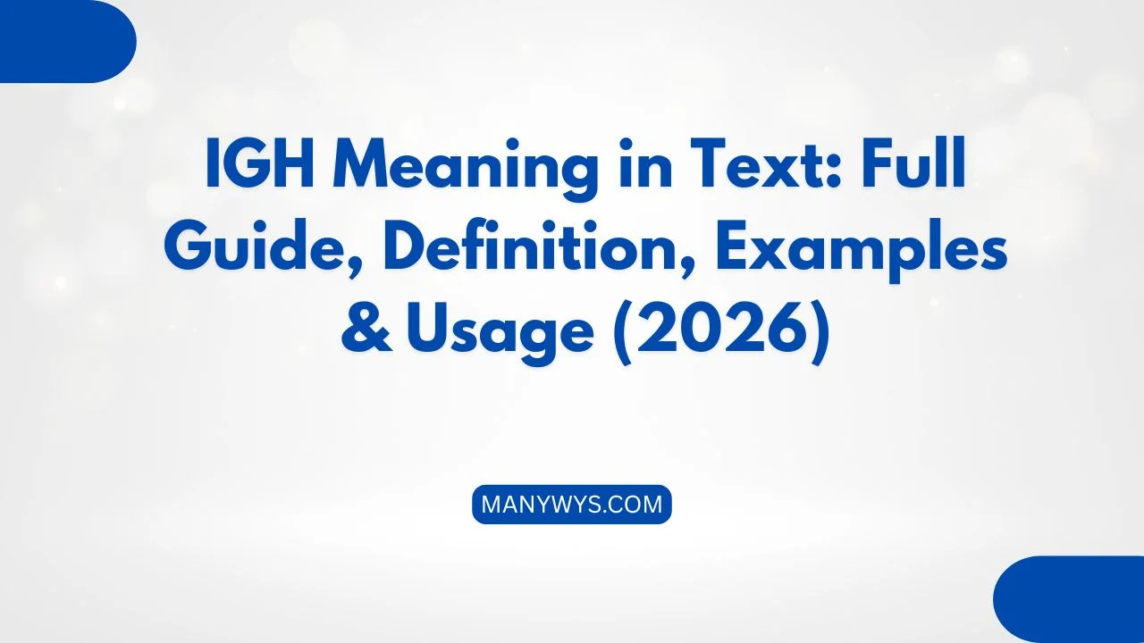 IGH Meaning in Text
