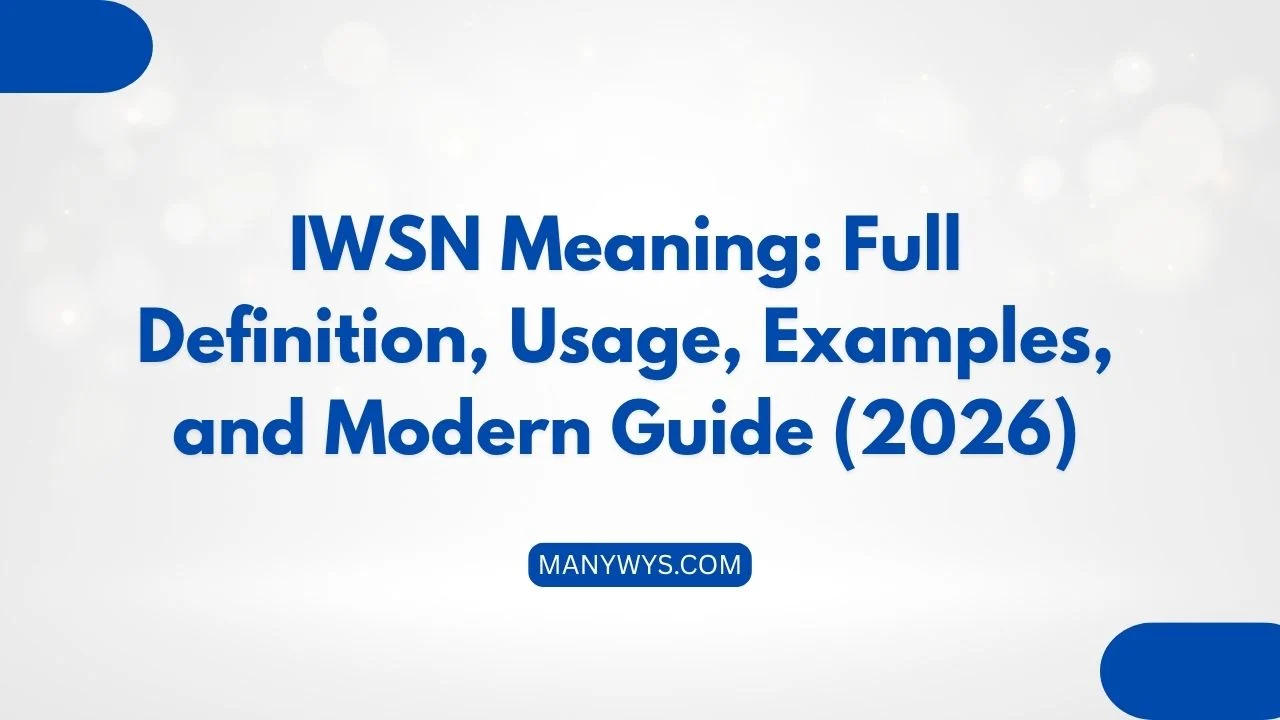 IWSN Meaning