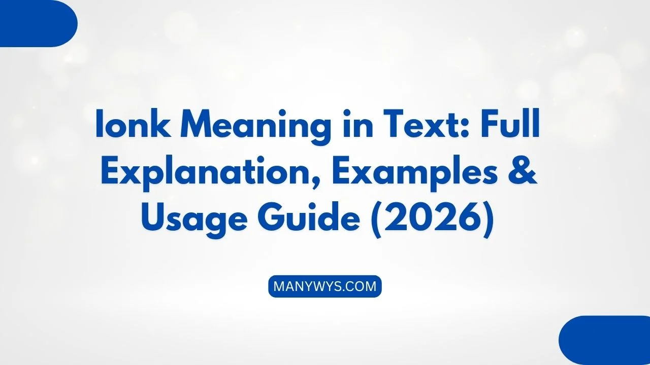 Ionk Meaning in Text